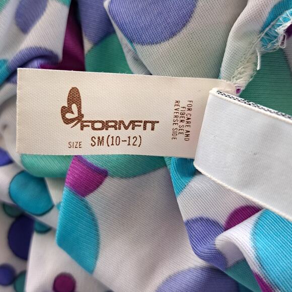 Vintage Emilio Pucci for Formfit Nylon Caftan Maxi Dress Small Blue Bubble Print - Picture 8 of 14